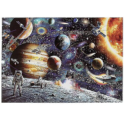 Universal Puzzle Illustration Compression Éducation Puzzle Jouet, Space Traveler Puzzle 1000 pièces