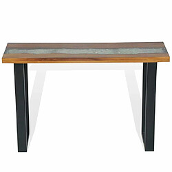 Avis Maison Chic Table console | Meuble d'entrée | Table d'appoint Teck 100 x 35 x 75 cm -GKD87267