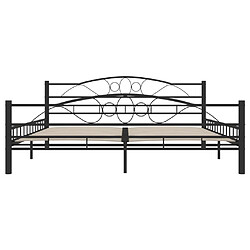 Acheter vidaXL Cadre de lit sans matelas noir acier 180x200 cm