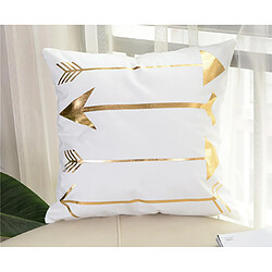 Avis YP Select 3pcs figure géométrique de la maison oreiller canapé coussin taie d'oreiller - 1 blanc 45X45cm