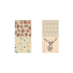 PAPSTAR Serviettes à motif 'Deer', 330 x 330 mm, naturel ()