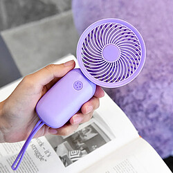 (Violet) Ventilateur Portatif Petit Chargement Usb Lames En Plastique Portables De Refroidissement Par Brise Puissante