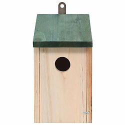 Avis Decoshop26 Nichoir oiseaux pour extérieur 4 pièces en bois 12x12x22 cm DEC020829