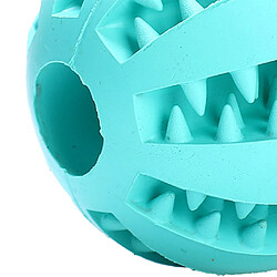 Avis 5cm caoutchouc balle à mâcher traiter nettoyage chien formation dents jouet bleu