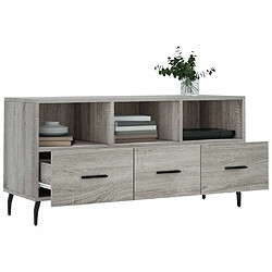 Acheter Maison Chic Meuble TV scandinave gris - Banc TV pour salon Sonoma 102x36x50 cm bois d'ingénierie -MN11795