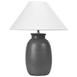 Beliani Lampe à poser en céramique noire PATILLAS