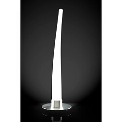 Luminaire Center Lampe de Table Estalacta 1 Ampoule GU10 Indoor/Outdoor IP44, argent/blanc opal