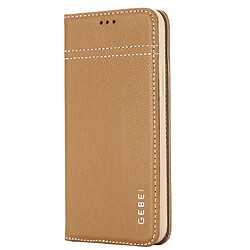 Wewoo Coque Pour iPhone 11 Pro GEBEI Etui de protection en cuir à rabat avec support et fentes cartes Kaki