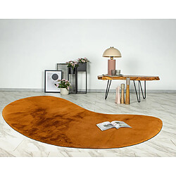 Lisa Design Joy - tapis organique - fausse fourrure - orange