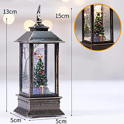 2x Glitter Portable Lantern LED Glow Accent Light Christmas Ornament Holiday