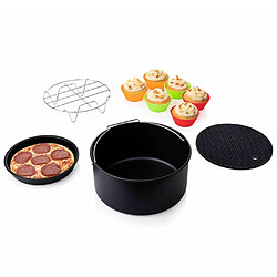 Princess Set d'accessoires de friteuse 10 pcs 3,2 L Métal et silicone