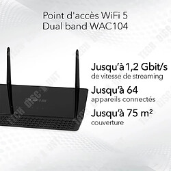 Avis Tech Discount TD® Routeur domestique netware 5G sans fil fibre optique filaire wifi port gigabit haute vitesse ac1200 double gigabit