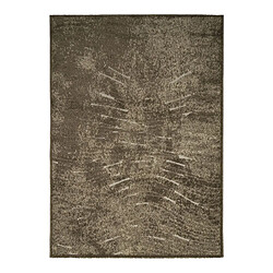 Thedecofactory DEHORS-DEDANS ONDES - Tapis pour intérieur-extérieur brun 120x170