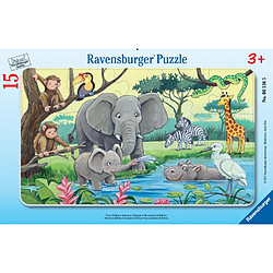 Ravensburger Animaux d'afrique Puzzle cadre 15 p -