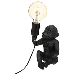 Atmosphera, Createur D'Interieur Lampe singe H24,5 cm Noir - ATMOSPHERA