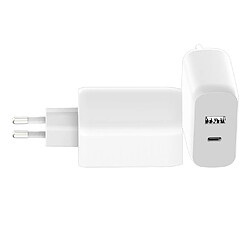 My Way Myway Chargeur Secteur GAN Double Connecteur USB-C 45W - USB-A 12W Blanc