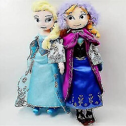 Universal Princesse congelée Anna Elsa reine des neiges poupée jouet enfant cadeau de noël fourré en peluche 50cm 2pcs