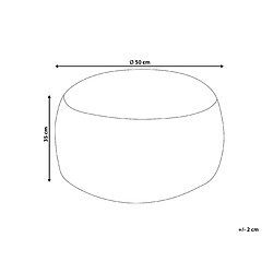 Avis Beliani Pouf KANDHKOT Gris Coton 50 cm 50 cm