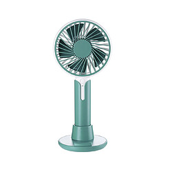 Ventilateur 2 en 1 USB petit ventilateur avec support de téléphone portable-vert