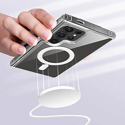 Avis Avizar Coque MagSafe pour Samsung Galaxy S24 Ultra Antichoc Coins Renforcés Transparent