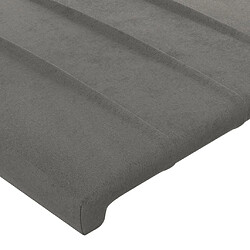 Maison Chic Tête de lit moderne à LED lumineuse pour chambre - Décoration de lit Gris clair 80x5x78/88 cm Velours -MN65334 pas cher