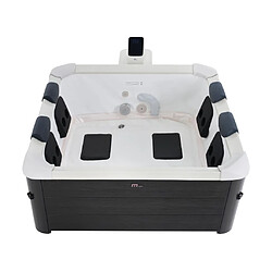 Avis Spa semi-rigide 6 places gris anthracite avec LED et accessoires -128 jets - L160 x l160 x H65 cm - NAPUKA de MSPA