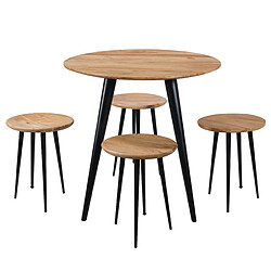 Avis Rendez Vous Deco Tabouret rond Modasa en acacia