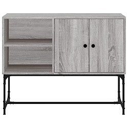 Acheter vidaXL Buffet sonoma gris 100x40x79,5 cm bois d'ingénierie