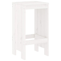 Acheter Maison Chic Table de bar et chaises d'extérieur 9 pcs,Ensemble de bar de jardin pour relax blanc bois de pin massif -GKD954047