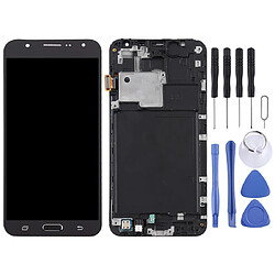 Wewoo Matériel TFT Ecran LCD et numériseur Assemblage complet avec cadre pour Galaxy J7 2015 / J700F Noir