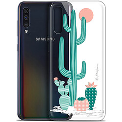 Caseink Coque Pour Samsung Galaxy A50 (6.4 ) [Gel HD Collection Petits Grains ? Design A l'Ombre des Cactus - Souple - Ultra Fin - Imprimé en France]