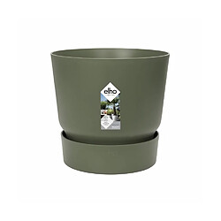 ELHO Pot de fleurs rond Greenville 40 - Extérieur - Ø 39 x H 36,8 cm - Vert feuille