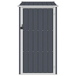 Helloshop26 Abri de jardin cabane cabanon maison de stockage remise extérieur hangar outils robuste 87 x 98 x 159 cm acier galvanisé anthracite 02_0022215