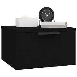 Acheter Maison Chic Table de chevet murale,Table de nuit noir 34x30x20 cm -MN98673