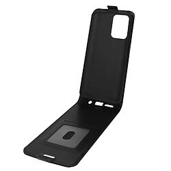 Avizar Étui pour Redmi 10 et 10 2022 Clapet Vertical Porte-carte Effet Lisse Noir