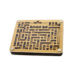 En bois Jeu de Labyrinthe 2 Côtés Puzzle Jeu pour Adultes Ados Enfants Jouets Éducatifs, Cadeaux