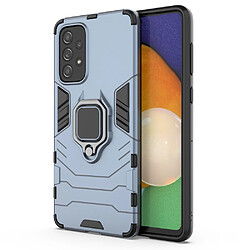 Coque en TPU antichoc avec béquille bleu foncé pour votre Samsung Galaxy A73 5G