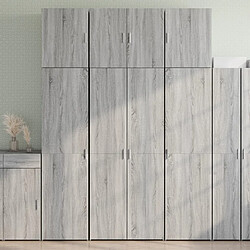 vidaXL Buffet haut sonoma gris 80x42,5x249 cm bois d'ingénierie