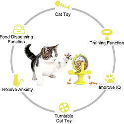 Avis Jouets puzzle pour chien, jouet interactif durable pour chien, jouet d'entraînement au QI du chiot et jouet distributeur de nourriture pour chien (jaune)