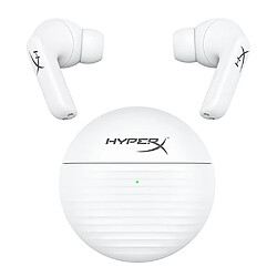 HyperX Cloud Buds Casque de jeu BT sans fil véritableCasque intra-auriculaire 10 mm générant du sonAppairage rapideCommandes tactiles sensiblesBlanc pas cher