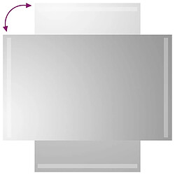 Acheter Maison Chic Miroir à LED,Miroir Lumineux LED pour salle de bain,Miroir decoration 50x80 cm -MN15107