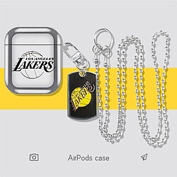 GUPBOO Airpods Coque Housse Étui Protecteur Compatible pour AirPods 3-Personnalité du logo des Lakers