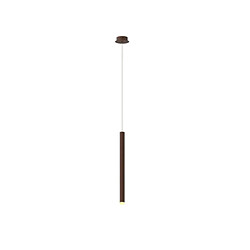 Luminaire Center Suspension Cala Noir, Brun rouille