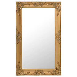 Maison Chic Miroir mural style baroque | Miroir Décoration pour Maison Salle de Bain 50x80 cm Doré -GKD57391