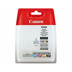 Canon Pack cartouches d'encre MultiPack CLI-581 BK/C/M/Y