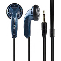 GUPBOO Casque stéréo Vido avec son stéréo, écouteurs intra-auriculaires filaires de 3,5 mm avec réduction du bruit et basses