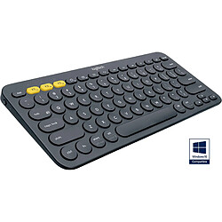 Avis Universal Clavier Bluetooth K380, mini taille, cadeau, clavier sans fil.(Le noir)