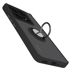 Avizar Coque pour Xiaomi 14T Pro Bague Métallique Support Vidéo Noir