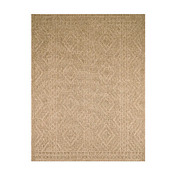 Avril Paris Tapis extérieur - 120x170cm - naturel - 100% polypropylène résistant aux UV - 1400 gr/m2 - LUANA