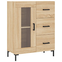 vidaXL Buffet chêne sonoma 69,5x34x90 cm bois d'ingénierie